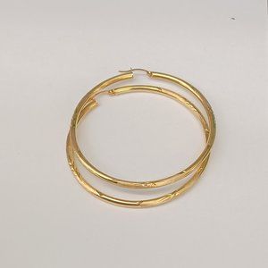 10kt real gold hooo earring for women